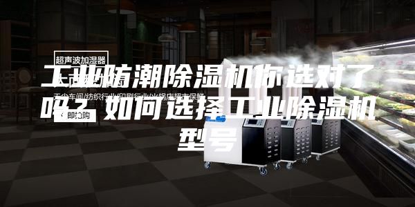 工業防潮除濕機你選對了嗎？如何選擇工業除濕機型號